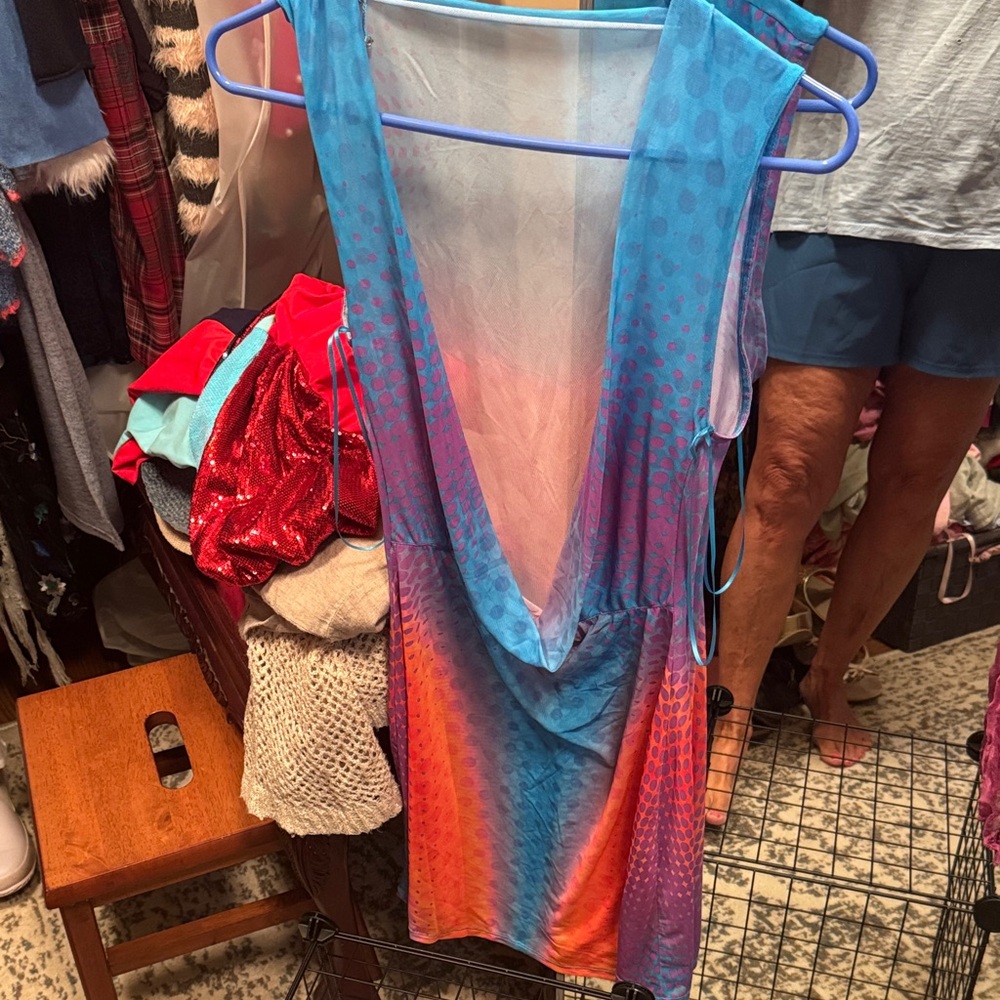 Vibrant Multicolor Women's Swim Cover-Up